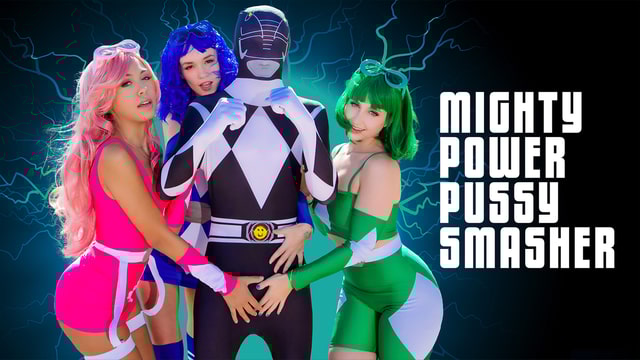 Laney Grey Bianca Bangs Khloe Kingsley in Mighty Power Pussy Smashers