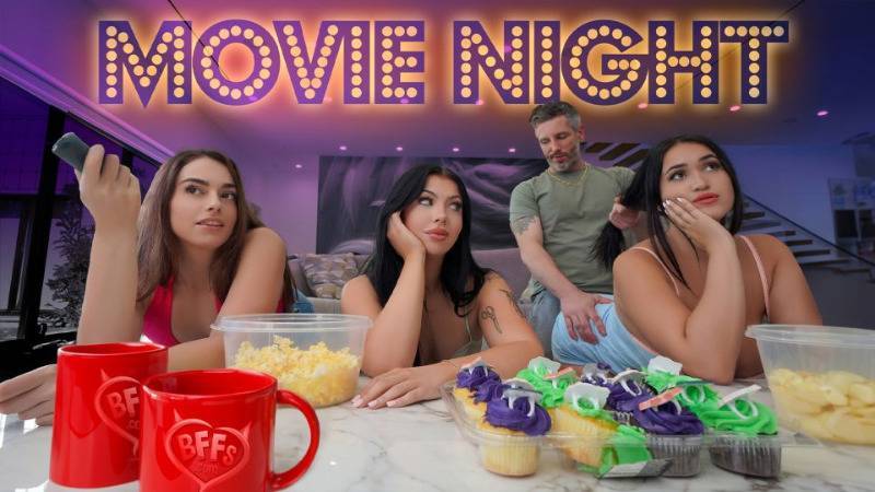 Sophia Burns Holly Day Nia Bleu-There Is Nothing Like Movie Night